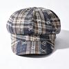 Korean Style Bow Embroidered Newsboy Cap For Women Sweet Autumn Winter Octagonal Hat