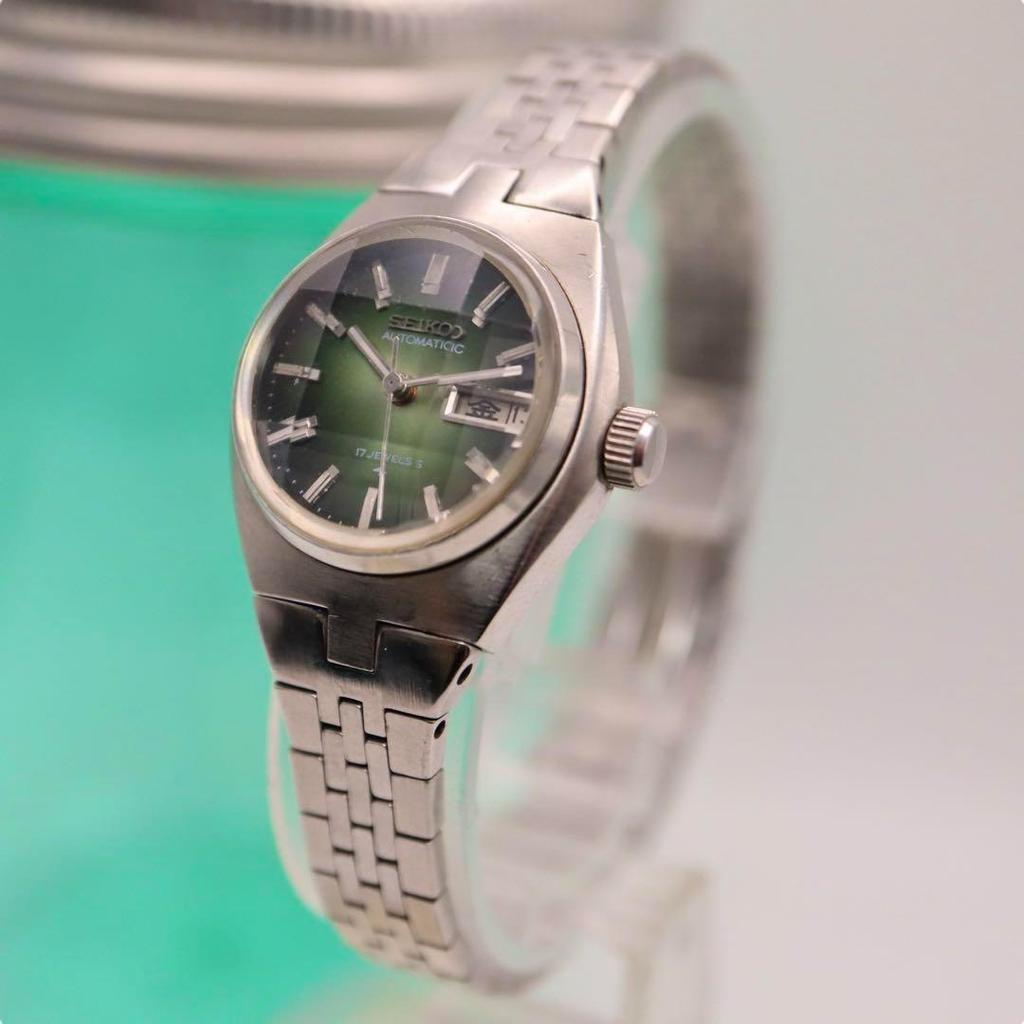 [USED] SEIKO Automatic Cut Glass Day Date Women's Watch 1226