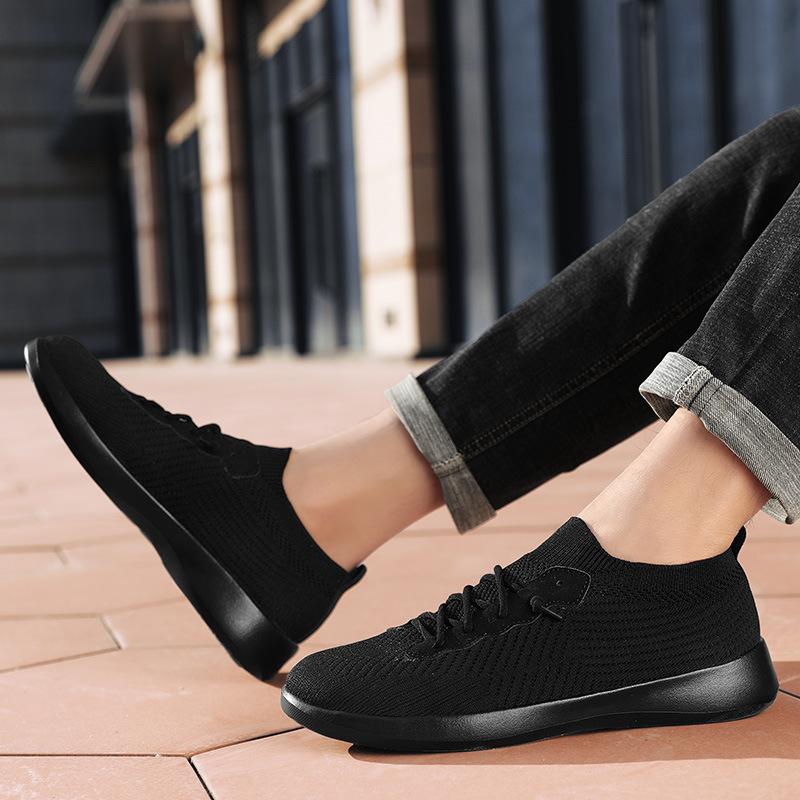 Men's and women's leisure outdoor comfortable breathable mesh shoes flying woven travel shoes spring and summer classic