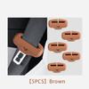5PCS Car Seatbelt Buckle Cover Soft Silicone Anti-scratch Protector Safety Belt Buckle Guard Universal Car Clip Protection Cover
