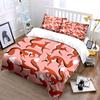 "Playful Fox-Themed Design Set" Exquisite three-piece bedding set gift for kids and adults