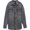 Levis Rock & Roll Series Casual Lapel Hem Whisker Design Single-Breasted Denim Jacket Women Jackets 002Z1-0000