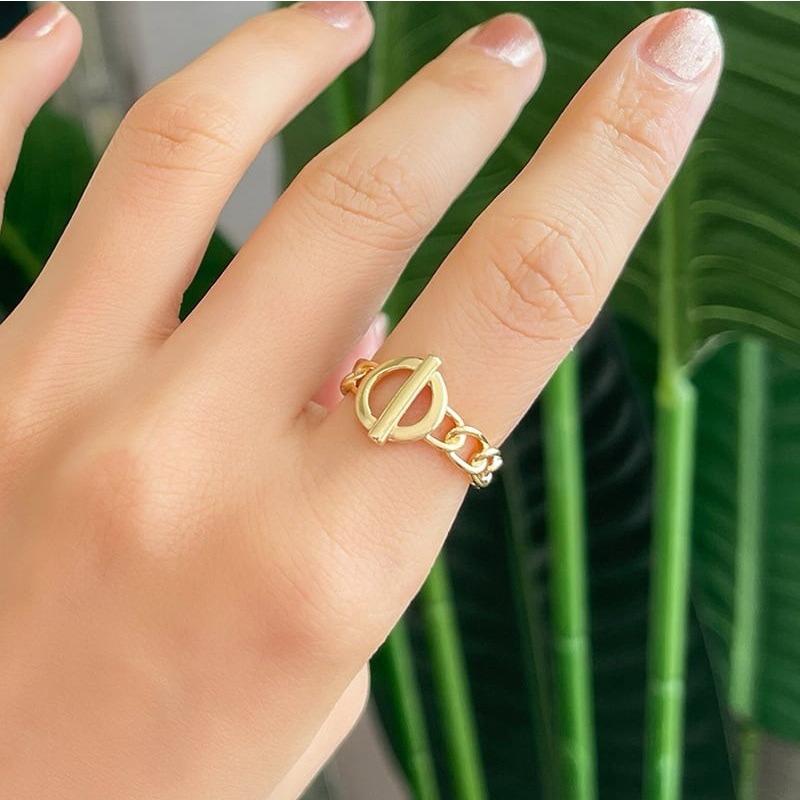 1 Stück Modischer und Schlichter Ring, Personalisierter Unisex Offener Ring