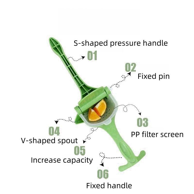 Manueller Entsafter Multifunktional Haushalt Klein Zitronensaftpresse Kunststoff Manueller Entsafter Entsafter
