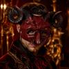 Breathable Festival Masque Gothic Goat Head with Horns Adult Demon Skull Retro Devil Costume Masque Scary Animal Cosplay for Halloween Party,