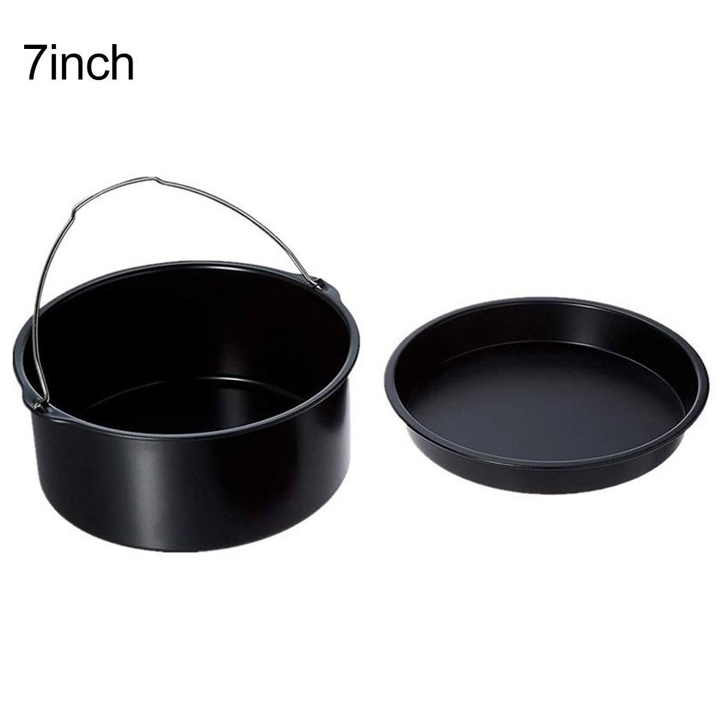 

Аксессуары для аэрофритюрницы, 2 предмета, корзина для выпечки торта, противень для выпечки пиццы 7 inch