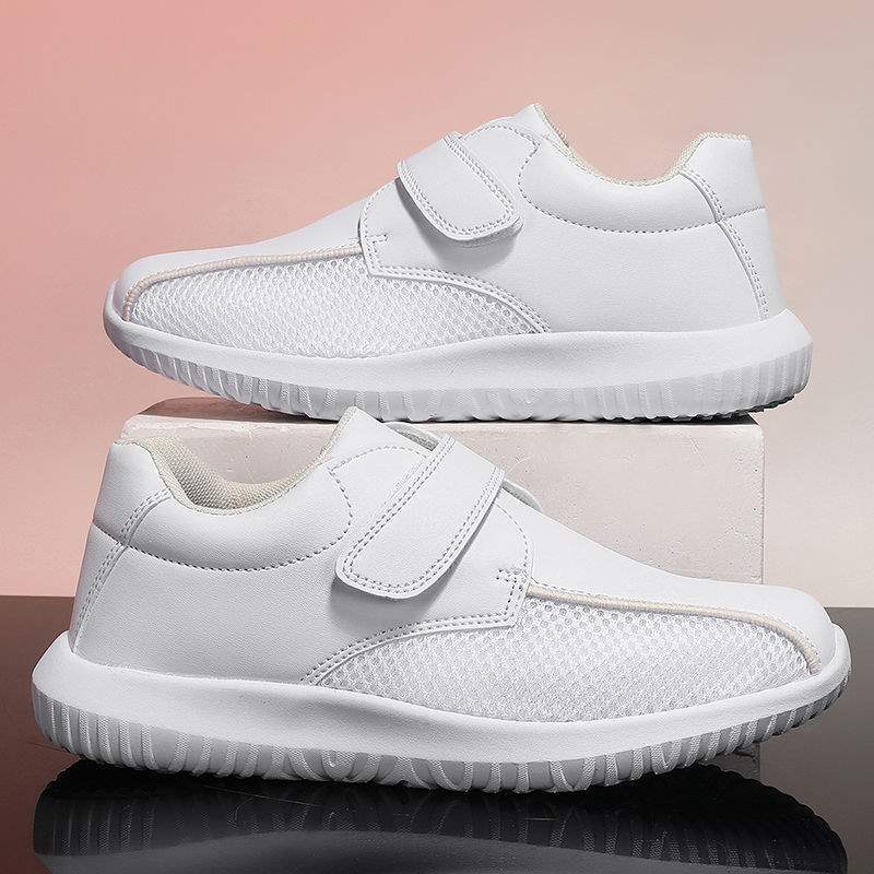 

Мужские туфли медсестры на мягкой подошве, мужские туфли врача, мужские весенне-осенние белые нескользящие туфли на липучке для работы, медицинская рабочая обувь больших размеров 47