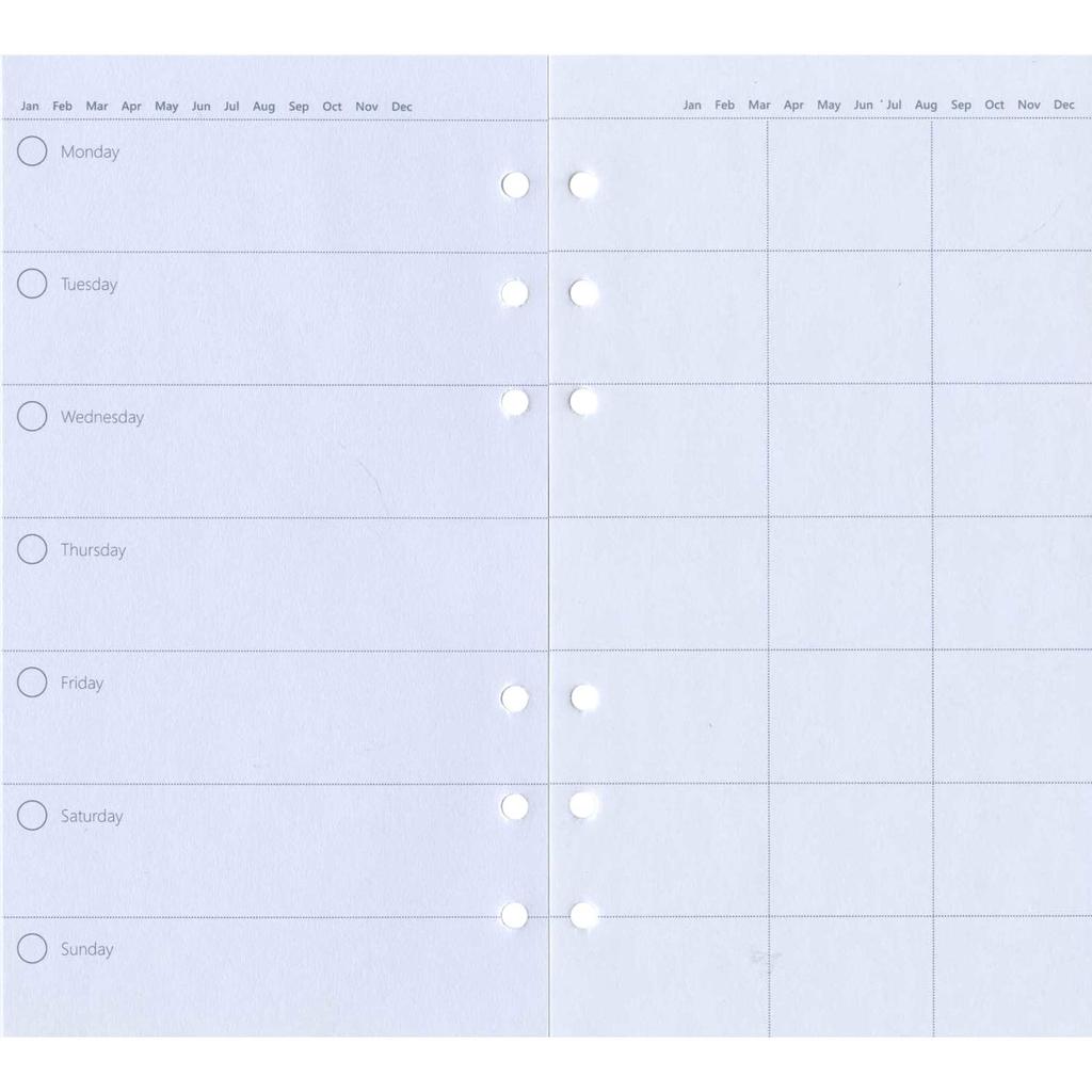 Bible-Size Clip Book, Classic Ring Diameter 25mm, White, 023634 [Parallel Import]