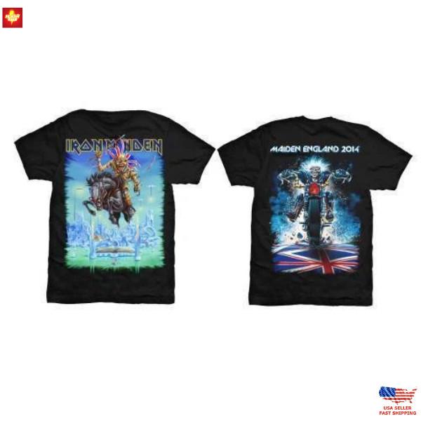 Trending Iron Maiden Candles Maiden England 2014 Tour T-shirt Official Unisex T-Shirt XXL