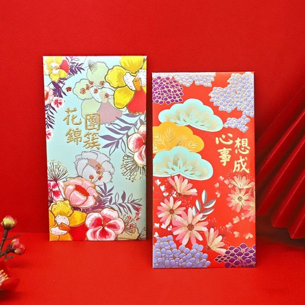 6Pcs Traditional Lucky Red Pocket Chinese Style Gift Bags  Birthday Celebration