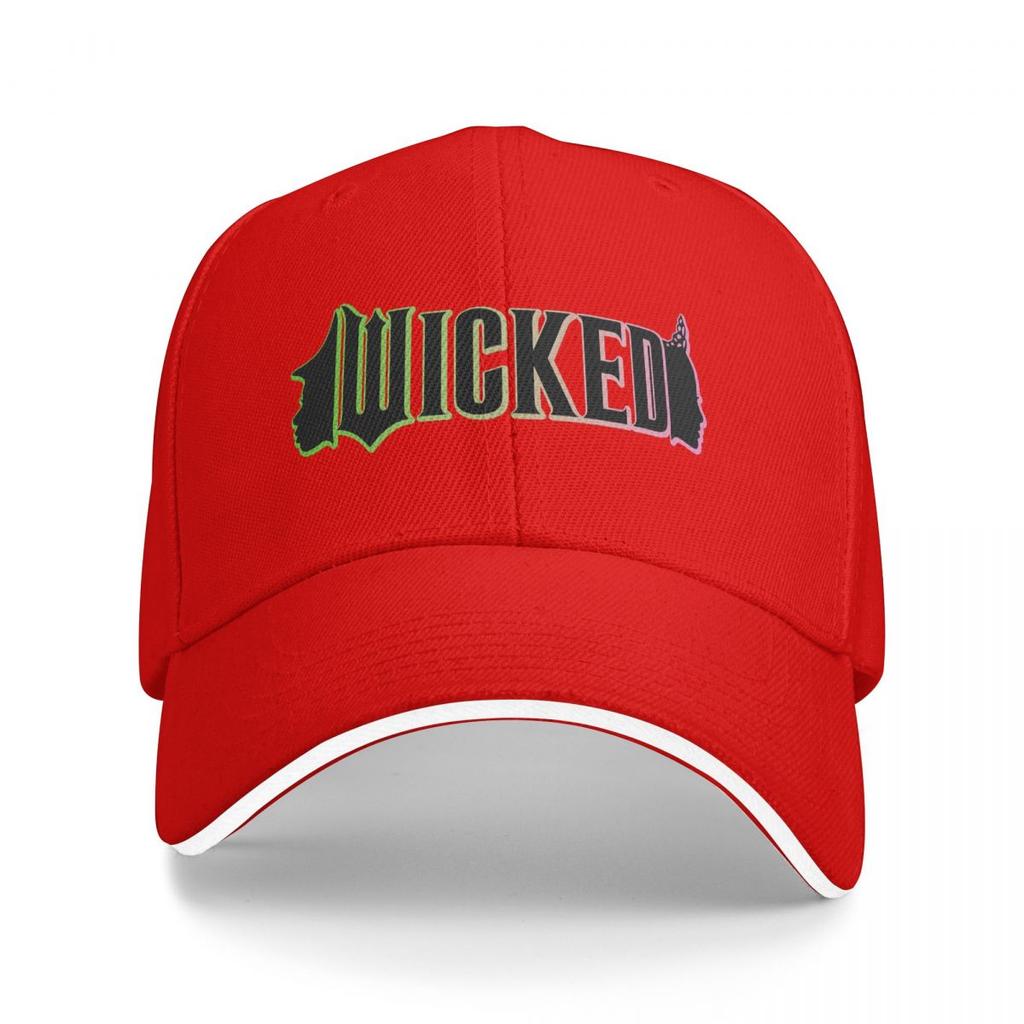 Wicked Glinda And Elphaba Logo Baseball Caps Snapback Baseball Hats Breathable Casual Casquette Outdoor Unisex