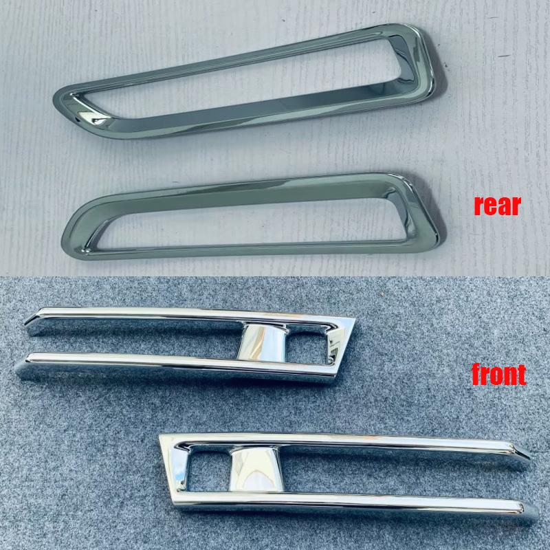 For Nissan SERENA C28  2024 ABS Chrome Front Rear Fog Lights Cover Fog Lamp Strip Decoration Cover Exterior Accessories