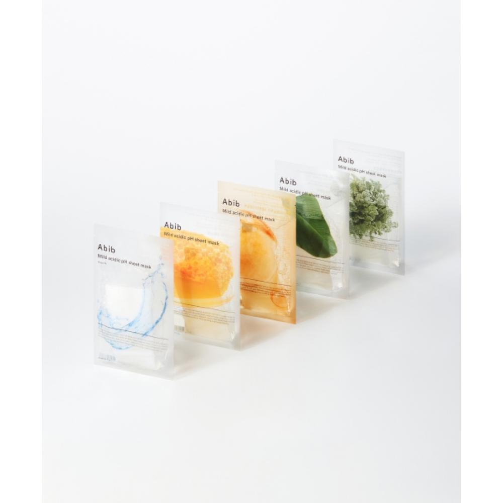 ABIB Mildly Acidic Sheet Mask 5 Sheets  5 Types 