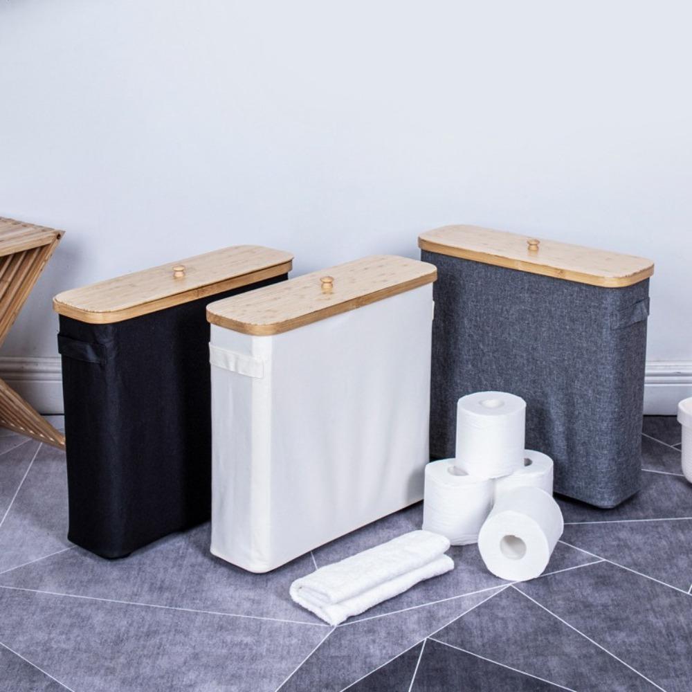 Large Capacity Toilet Paper Holder Collapsible Laundry Baskets Paper Storage Basket  Bedroom