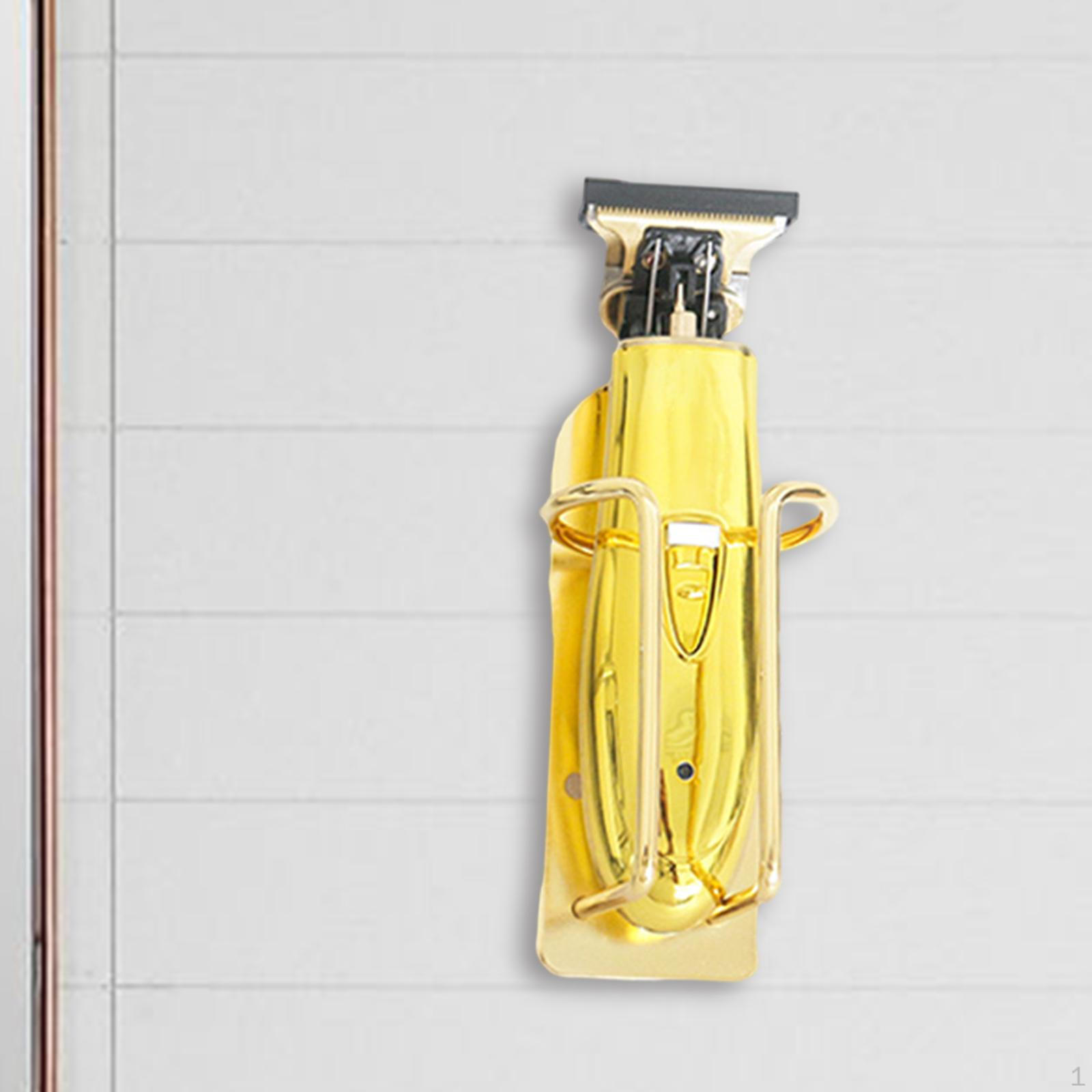 

Держатель для машинки для стрижки волос, полка для хранения парикмахерских инструментов, подставка для салона, магазина золотистый