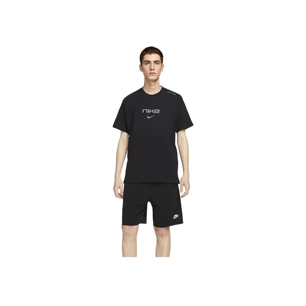 Nike Sportswear Letter Print Design Comfortable Pullover Short Sleeve T-Shirt Men T-Shirts Black FZ5416-010
