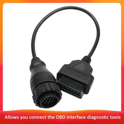14 Pin To 16 Pin OBDII Cable Male To Female Adapter Car Diagnostic OBD2 Cord for Mercedes Benz