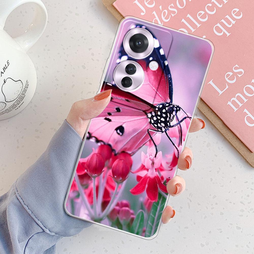 For OPPO Reno11 F 5G Case For Oppo F25 Pro 5G Cover Shockproof Clear Soft Silicone Phone Case on Reno11F /F2 Pro Protect Fundas