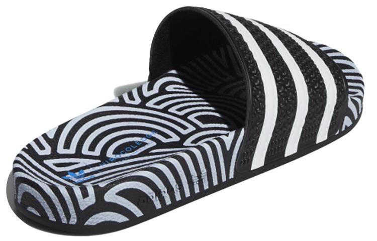 Adilette Hirocoledge X Adilette Adidas Originals Slides 'Takahashi Hiroko - Black White' FY1592