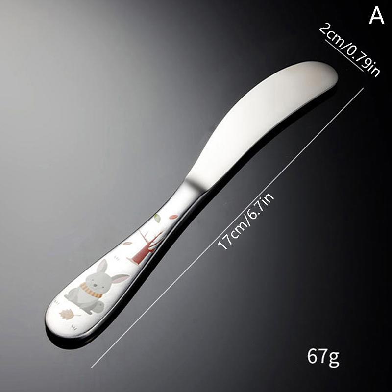 1/4 piezas Cubiertos de Acero Inoxidable para Niños Patrón de Dibujos Animados Tallado Vajilla Infantil Lindo Juego de Cuchara y Tenedor Cubiertos para Bebé Alimentación