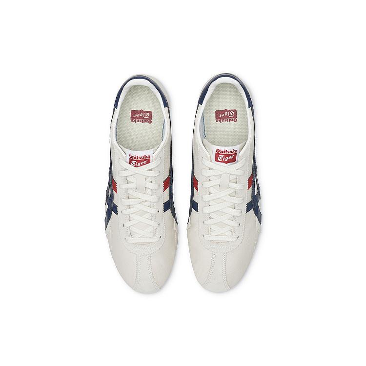 ONITSUKA TIGER Runspark Comfortable Versatile Retro Leather Slip-Resistant Lightweight Low-Top Casual Urban Commuting Running Shoes TH201L-9950