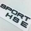 1PCS New chrome Matt silver Black SPORT HSE Large Letter Boot Badges Emblem Car Sticker for Range rover Land rover car stickers