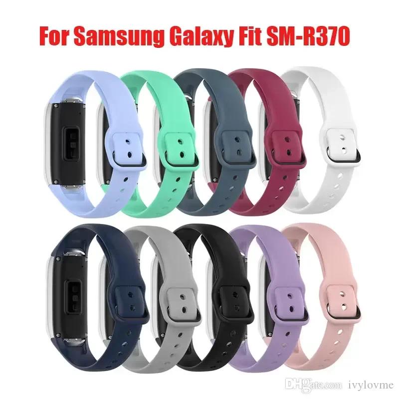 Correa For Samsung Galaxy Fit SM-R370 Smart Soft Silicone Bracelet Strap Sports Watch band Belts For Galaxy Fit R370