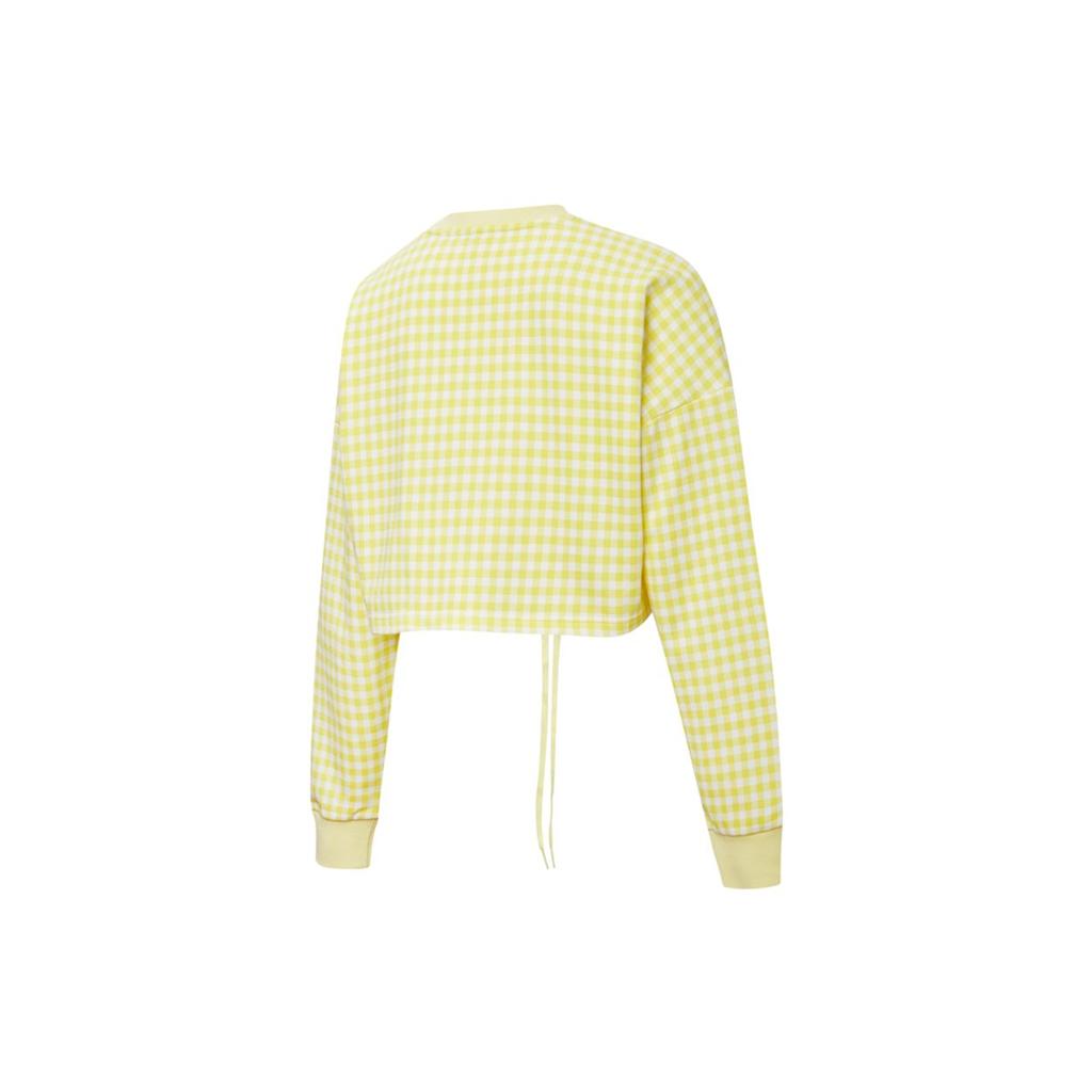 Puma Casual Sports Round Neck Knitted Sweatshirt Women tops Yellow 531313-40