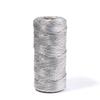 100Meters/Roll Gold Silver Color Macrame Cord Packaging Rope Ornament String Thread For DIY Wedding Party Christmas Gifts Decor