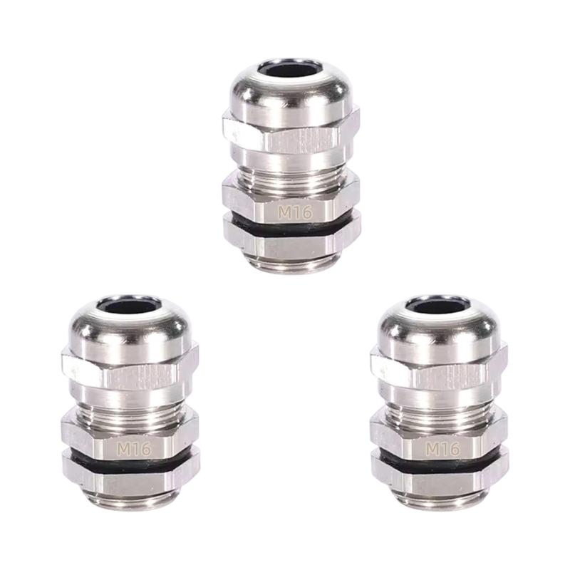 3pcs Erosion Resistant Cable Connector Quick Install Waterproof Fitting for Commercial Building Electrical Projects