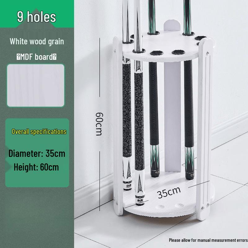 Jundingying 9-Hole Round Billiard Cue Rack