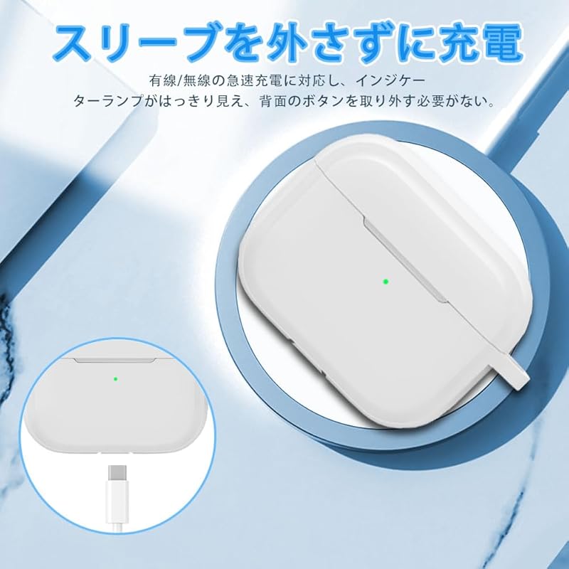 LAZIRO AirPods 4 Case 4th Generation Soft Silica Gel Sports Cool Design Shock Absorption Waterproof Dustproof Lightweight Equipped with a Hook To