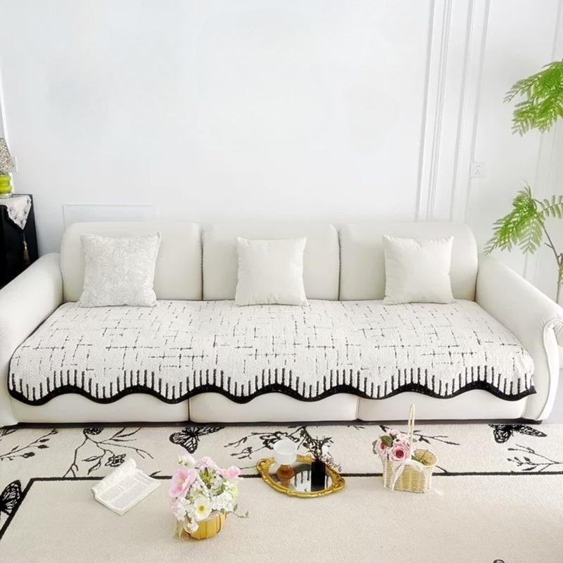 Winter Warm Plush Sofa Cover For All Seasons Living Room Non-Slip Couch Seat Covers Couch Slipcover Irregular Shape Sofa Towel