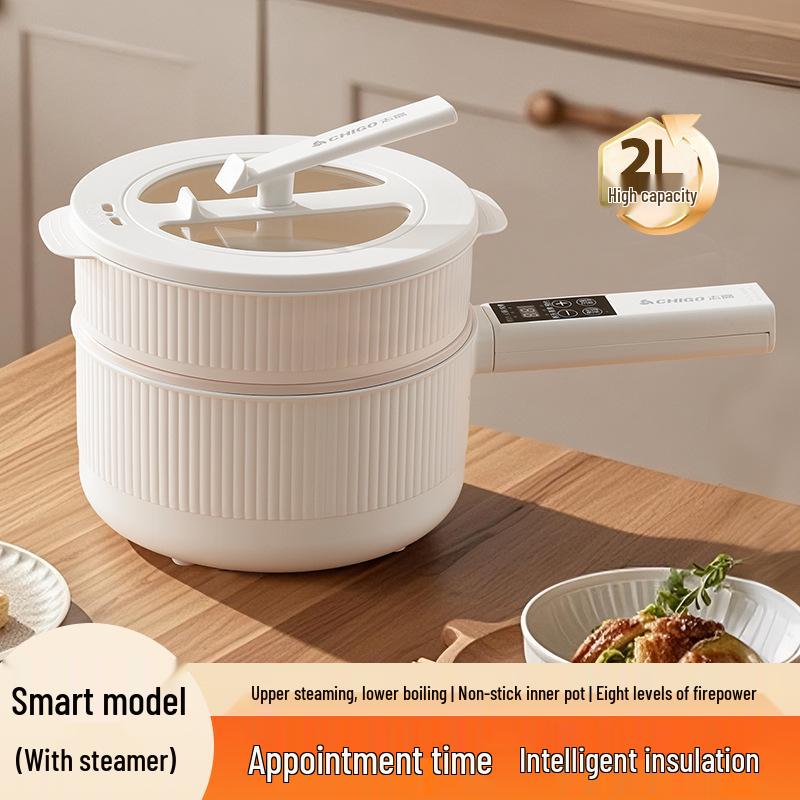 Zhigao Multi-Function Electric Cooker: Non-Stick Hot Pot, Steamer, Noodle Cooker, Frying Pan.