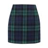 2025 Women's High-Waisted Plaid Bodycon Pencil Mini Skirt