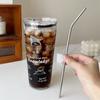 Glass Heat Resistant 1000ml Very Practical Exquisite Workmanship Drinking Utensils Water Cup Easy To Use High Capacity Straw