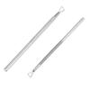 1Pcs/2Pcs Stainless Steel Nail Polish Remover Tool Silvery Holographic Gel Nail Scraper Cuticle Pusher for Home and Salon Use