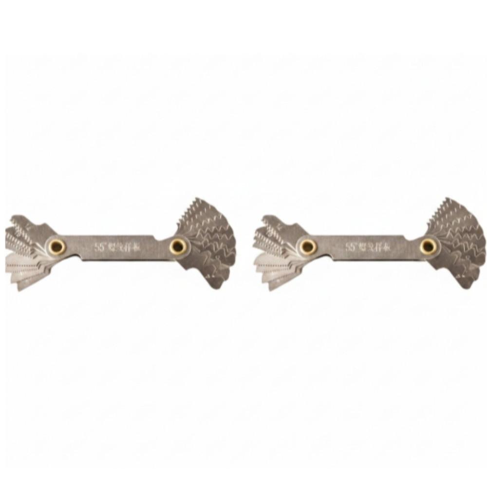 2pcs Imperial Thread Pitch Thread Measuring Gauge Thread Pitch Gauge Tool For Thread Measurement