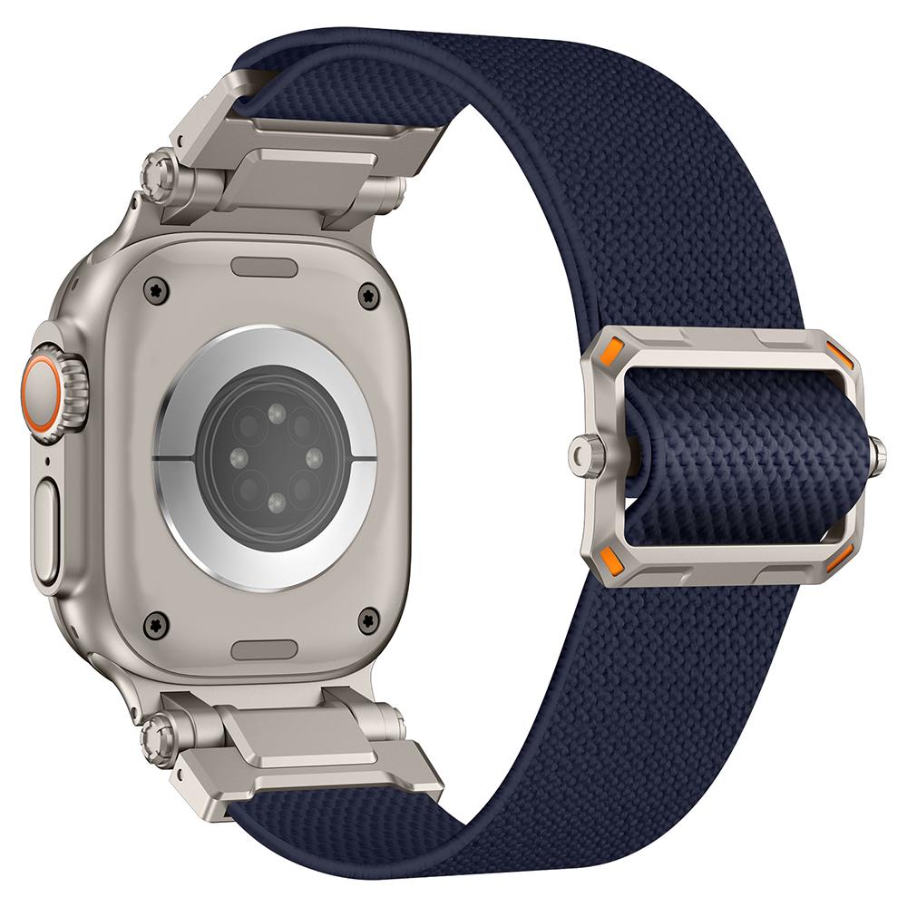 Sports Nylon Strap for Apple Watch Ultra 2 49mm 45mm 46mm 44mm Luxury Metal Bracelet For IWatch Series 10 9 8 7 SE 6 5 Soft Band