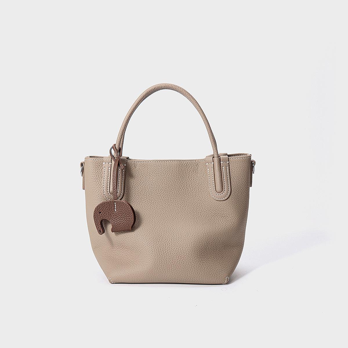 

Women s Bag Vegetable Basket Bag New Single Shoulder Crossbody Bag High-end Commuting Handbag Top Layer Cowhide Women s Bucket Bag