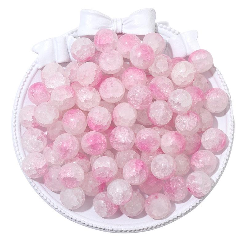 8/10mm Crackle Bicolor Glass Beads for DIY Jewelry