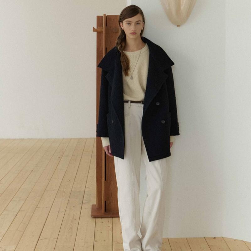 On On Mohair High Neck Double Half Coat New5wha13 24