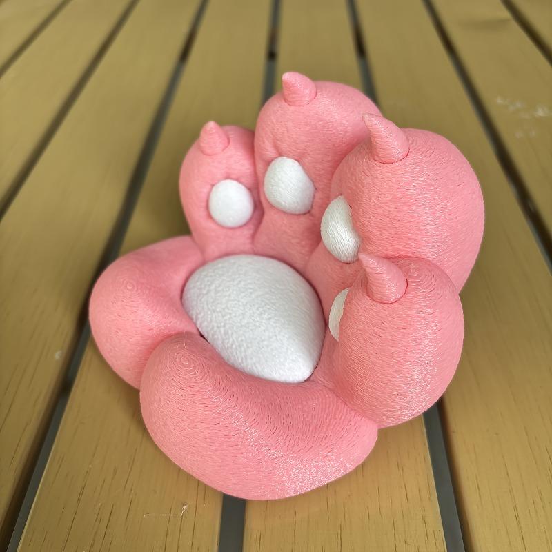 

Cute Cat Paw Phone & Tablet Stand-1PC Lazy Support Holder for Binge-Watching,Adorable Desktop Decoration & Home Office Essential