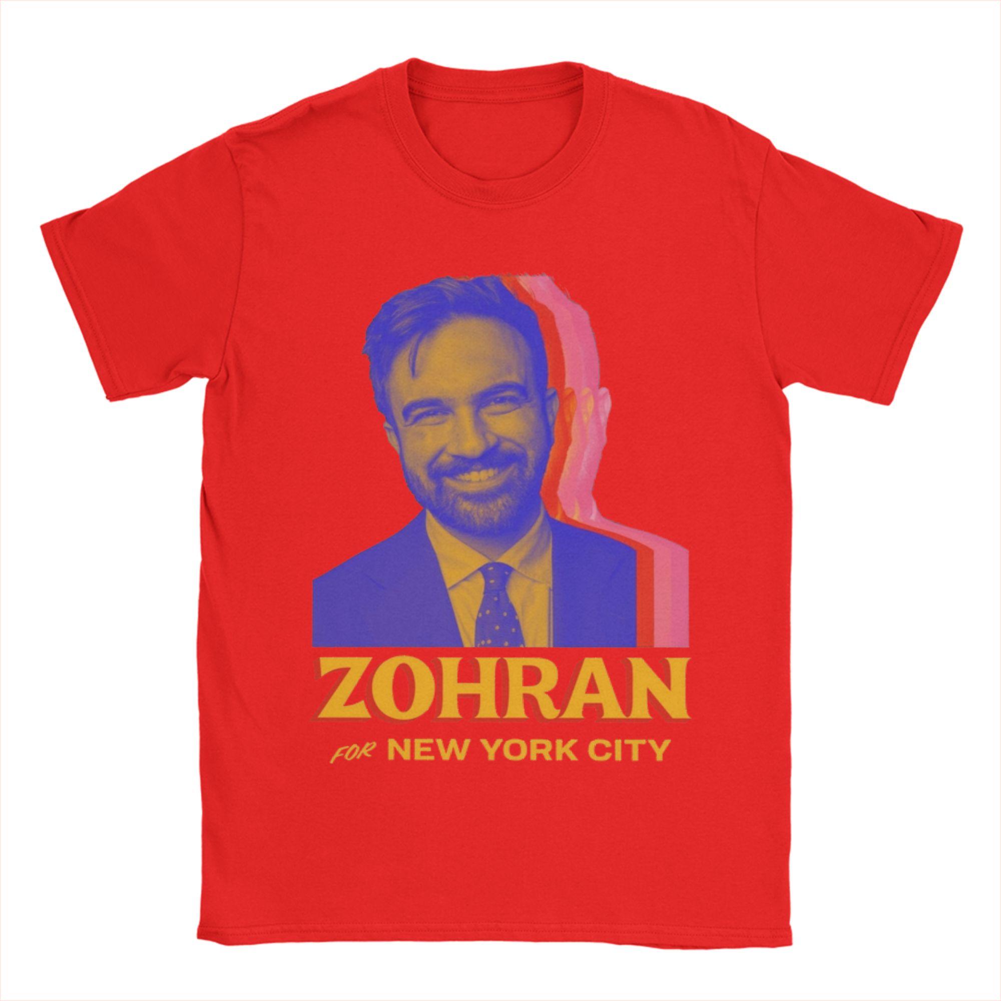 Men Women Fashion Zohran For New York City Tee T Shirt Pure Cotton T-shirts Clothing S