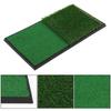 Golf Double Swing Pad Rubber Sole Golf Practice Mats Golf Hitting Mats Simulation Lawn