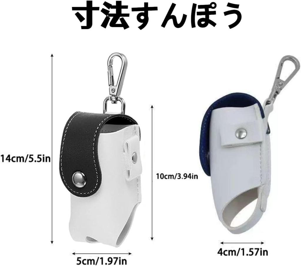 Mirhua Golf Ball Pouch, Black, Thin Magnetic, Easy to Attach