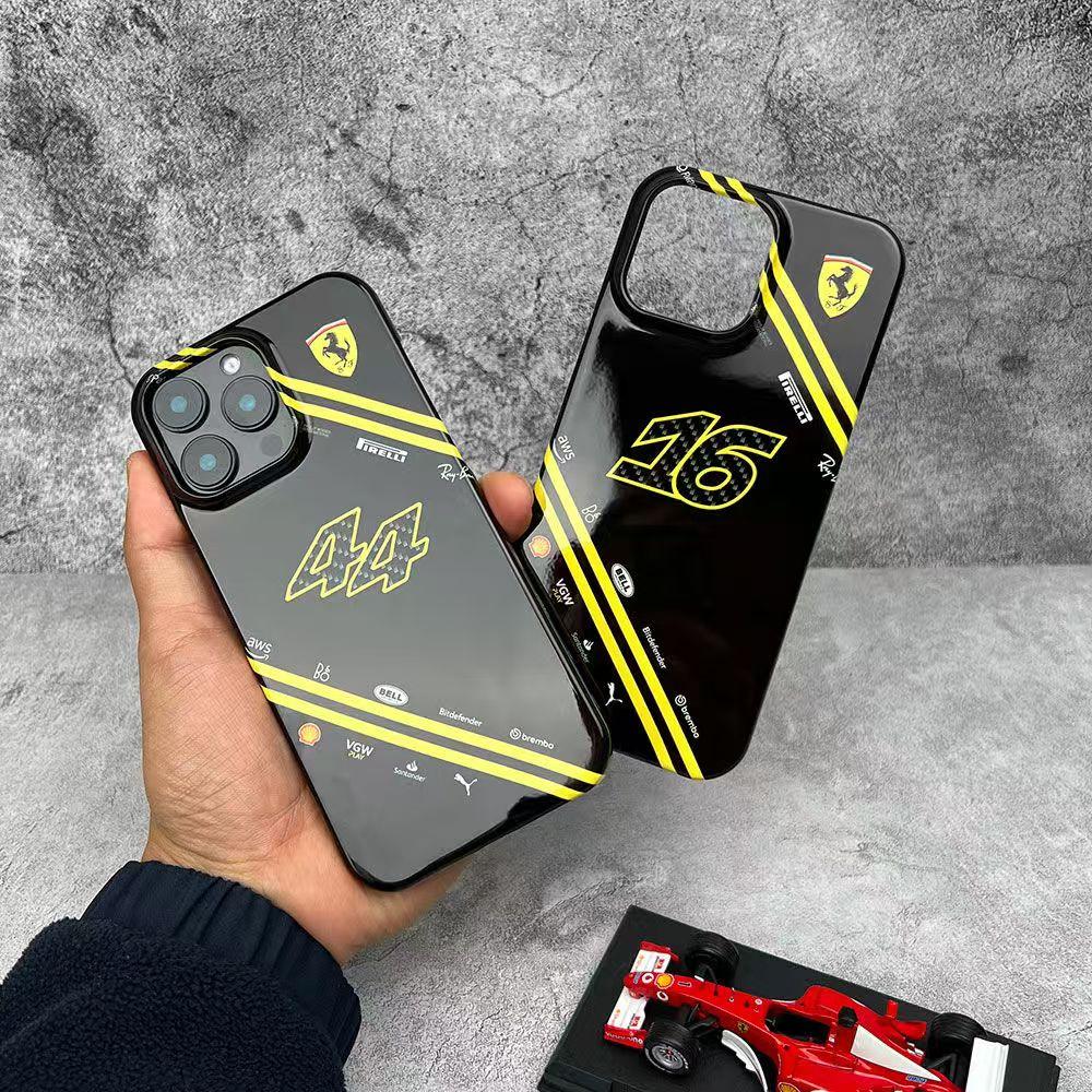 Phone Case For iPhone 16 15 13 14 12 Pro Max Mini 8 XR XS 16 Plus 15Pro MAX Phone for Ferrari Hamilton 2025 Leclerc CL16 Racing