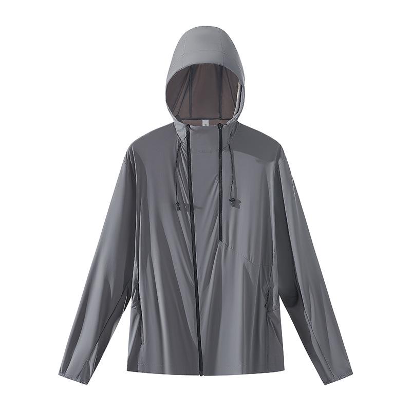 Men s UPF50+ UV Protection Sunshade: Cooling Breathable Nylon Hooded Fishing Jacket 2XL