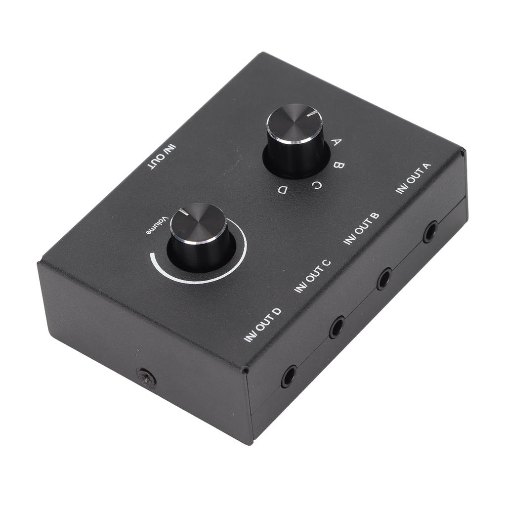 4 Ports 3.5mm Stereo Passive Switcher 1 In 4 Out 4 In 1 Out Converter for MP3 Headphones