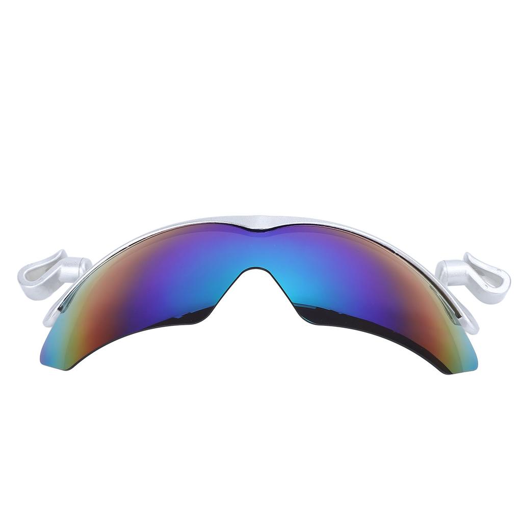 Outdoor Polarized Sunglasses Clip On Hat for Men Women Fishing Cycling Traveling UV400 Silver Frame